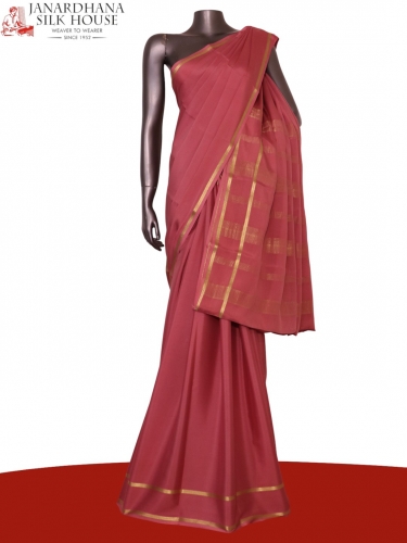 Pure Mysore Crepe Silk Saree